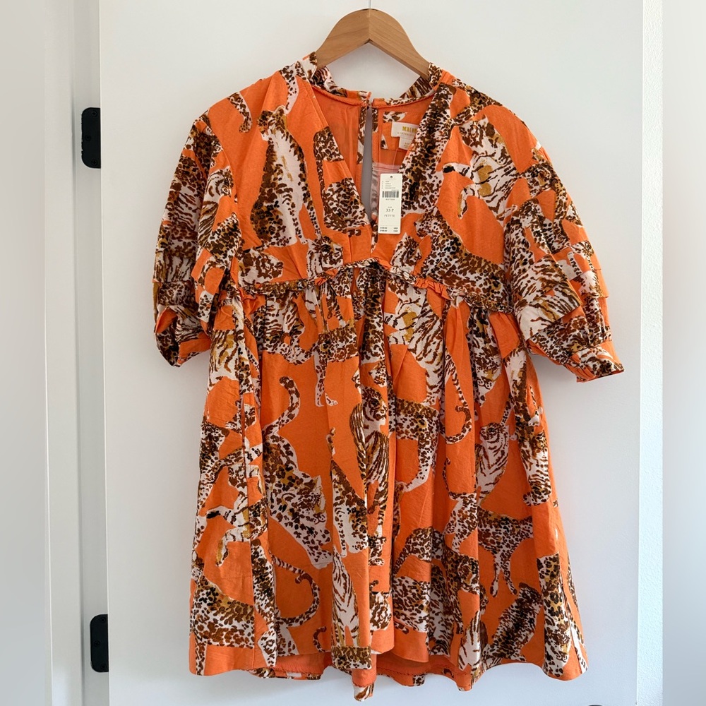 Maeve V-Neck Tunic Dress (Size XS Petite)